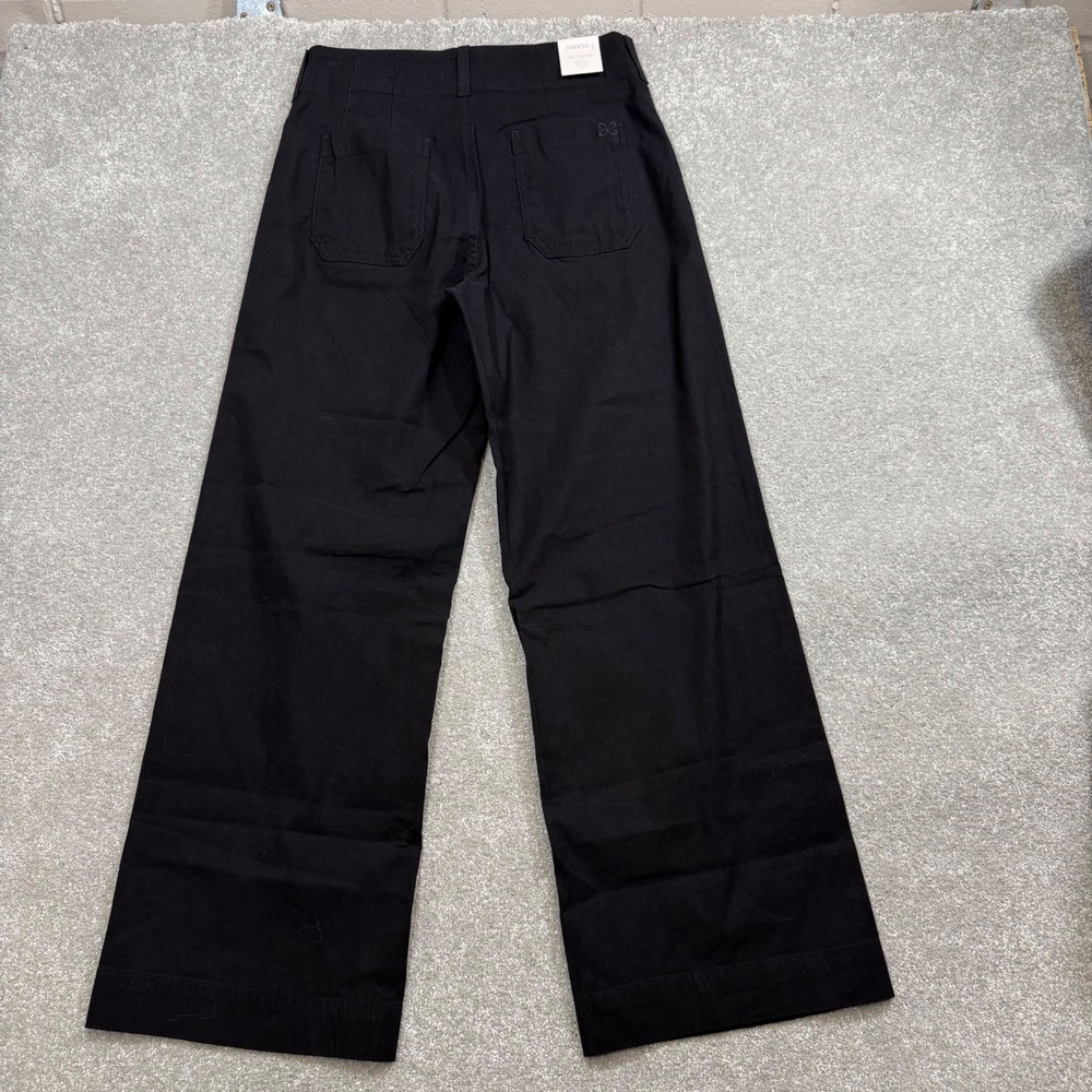 Anthropologie Maeve Colette High Rise Wide Leg Pants Magic Fabric Blnd Linen 29T - Picture 4 of 16